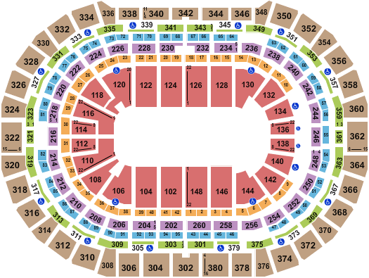 Ball Arena Pepsi Center Seating Chart