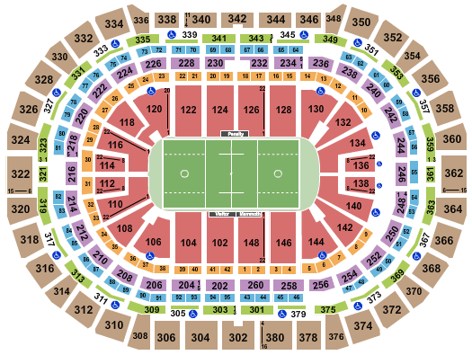 Ball Arena Pepsi Center Seating Chart